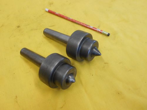 TWO - 3 MORSE TAPER LIVE LATHE CENTERS engine metal holder tool mt STURDI-MATIC