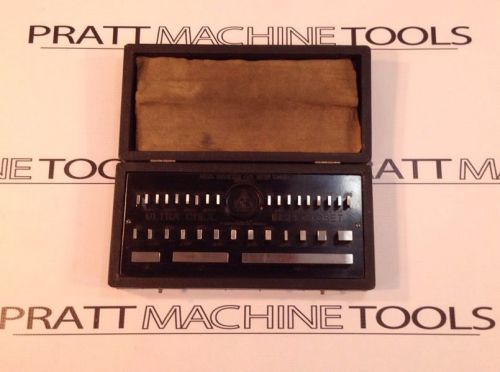 GEO SCHERR ULTRA CHEX INSPECTOSET 34 PIECE GAUGE BLOCK SET COMPLETE