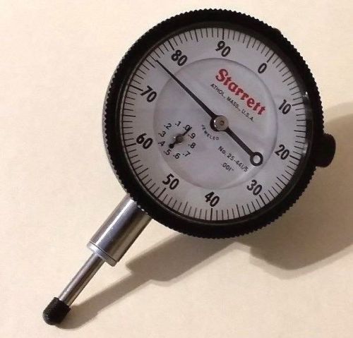 Starrett 25 441J dial Indicator 1&#034; Travel With .001 Graduations Nice