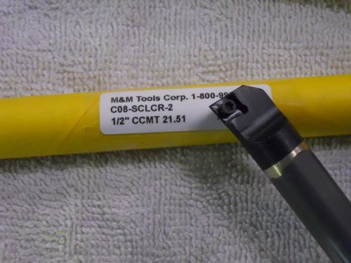 1 NEW 1/2&#034; SOLID CARBIDE BORING BAR TAKES CCMT 21.51 CARBIDE INSERT.  {Z265AA}
