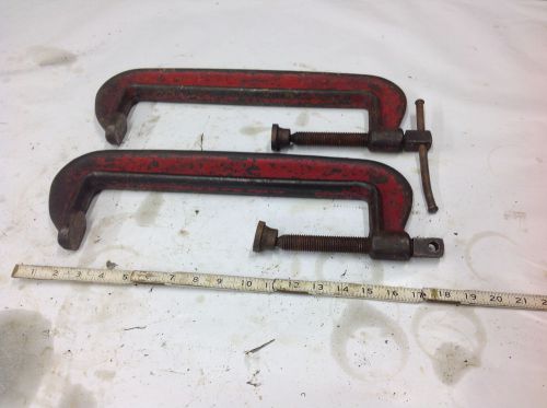 (2) williams agrippa 112  c-clamp short spindle  8&#034; to 12&#034; opening  used for sale