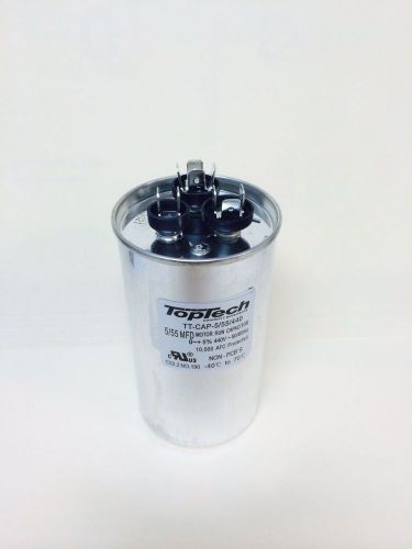 Dual run capacitor 55/5 mfd 440v ac motor hvac 440 vac v volts 55/5 uf 5/55 370v for sale