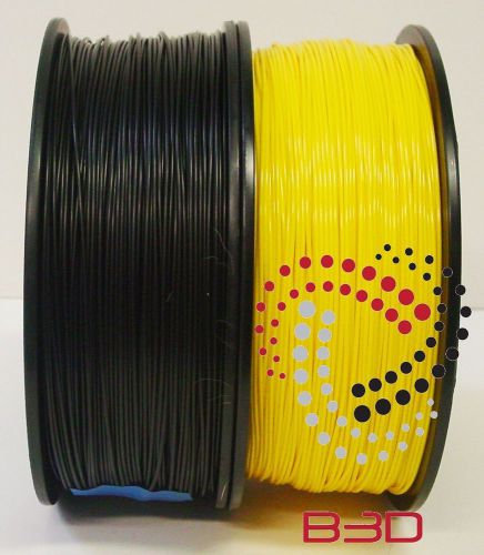 1.75 mm filament 4 3d printer. abs black &amp; yellow 4 repraper, reprap, makerbot for sale