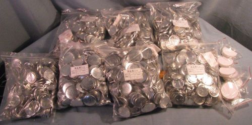 1,000 FULL BUTTON SETS (3,000 PARTS) 1 1/2&#034;  37MM CIRCLE PINBACK BADGE