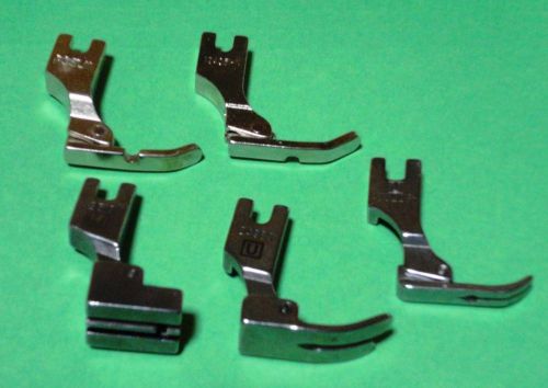 5 Presser Feet For Juki DDL 5550 industrial sewing machine zipper foot regular