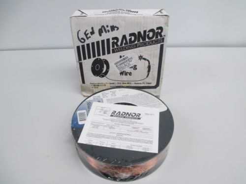 NEW RADNOR ER70516 ER70S-6 COPPER/STEEL 10LB SPOOL WELDING WIRE 0.023IN D231611