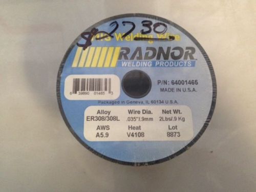 .035&#034; ER308/ER308L Radnor® ER308L Stainless Steel MIG Welding Wire 2#