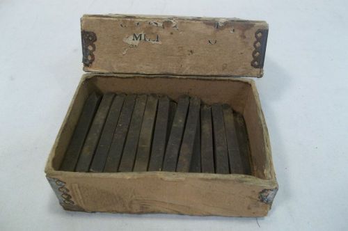 1/16&#034; letter &amp; number stamps 36 pieces vintage newspaper print printing ink for sale