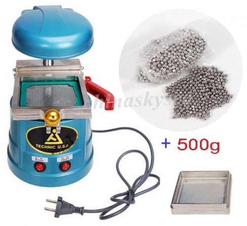 Dental lab Dentist Vacuum Forming Molding Machine 1000W + 500g Metal Iron Ball