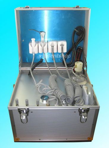 New Dental Portable Dental Unit Metal Mobile Case 2 holes