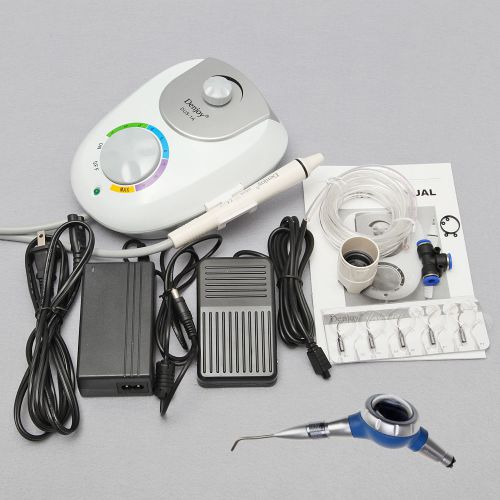 Dental Ultrasonic Scaler Fit EMS Woodpecker Handpiece Tips +Air Prophy Polisher