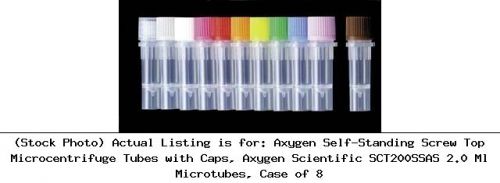 Axygen Self-Standing Screw Top Microcentrifuge Tubes with Caps, : SCT200SSAS