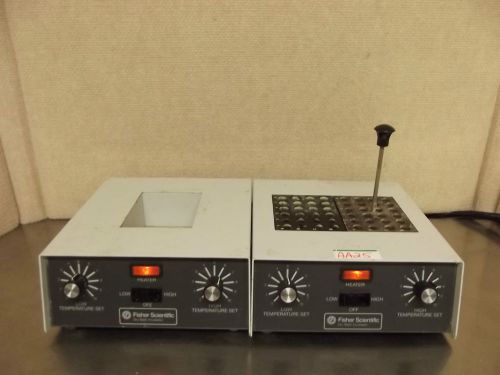 2 Fisher Scientific Dry Bath Incubator W/Blocks 11-718 &amp; 11-718-2 WORKS GOOD! AH