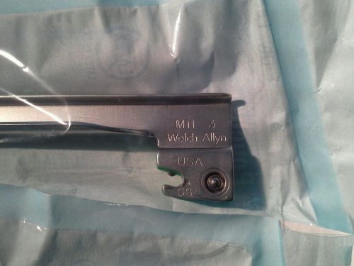 Welch Allyn Ref 68063Fiber Optic Laryngoscope Blade Miller 3