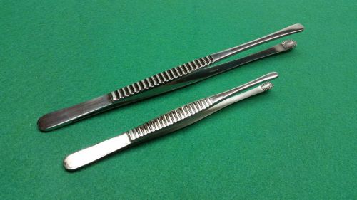 12 Russian Tissue Forceps Tweezer 8&#034;+ 6&#039;&#039; surgical Veterinary  Instruments