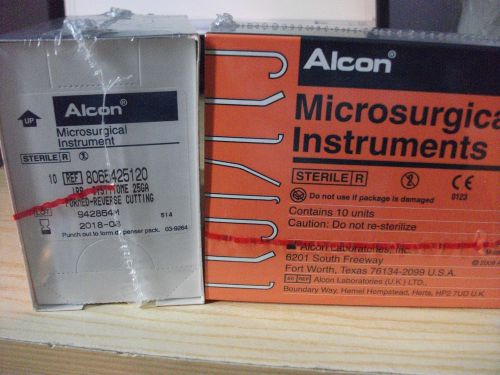 Alcon Accurus® Cystitome 25Ga Formed Reverse Cutting  SEALED STERILE BOX OF 10