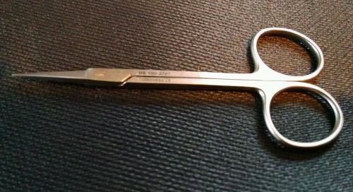 HENRY SCHEIN 100-2767 Scissor Iris 4.5&#034; Straight Standard - STAINLESS STEEL-USED