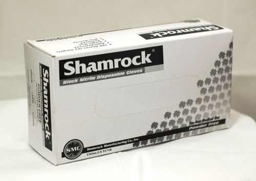 SHAMROCK POWDER FREE BLACK GLOVES