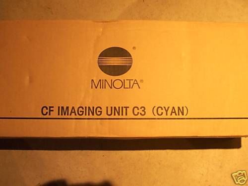 Lot of 2 New OEM Minolta C3 Cyan &amp; K3 Black CF Imaging Units 4660-