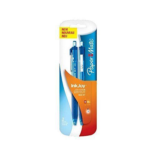 Paper Mate Inkjoy 300 Retractable Ball Pen Medium Blue - Pack of 2