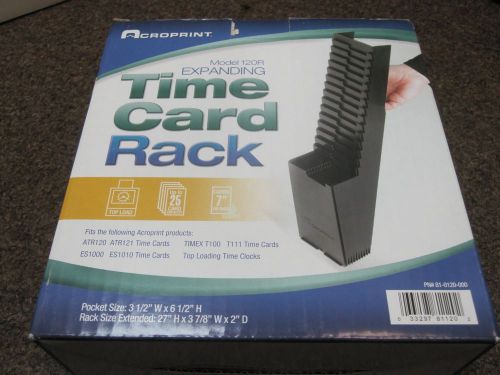 New Expanding Time Card Rack For Model 120R ATR120 ATR121 Timex.. 25 Card Pocket