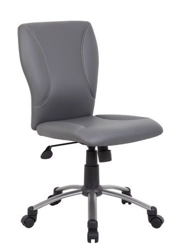 B220 BOSS TIFFANY GREY CARESSOFTPLUS OFFICE/COMPUTER TASK CHAIR