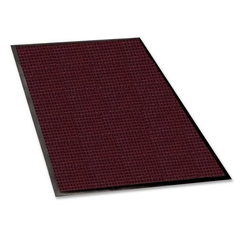 Genuine Joe 59474 3-Ft. X 5-Ft. Indoor/Outdoor Rubber Mat, Burgundy