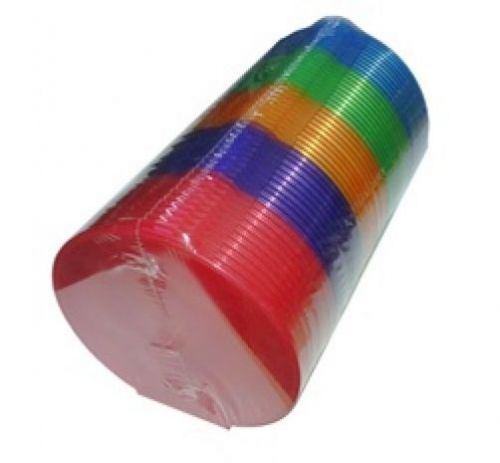 50 assorted color round clamshell cd dvd case, clam shells with lock for sale