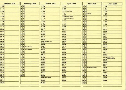 CLEARNEASY YEAR CHART