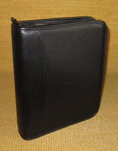 Classic 1.5&#034; rings | black durable hunter&#039;s planner zipper binder fits franklin for sale