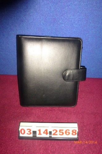 FRANKLIN 7 RING BINDER/ PLANNER- PRE OWNED BLACK