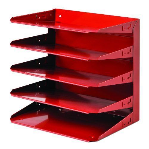 STEELMASTER Soho Collection Steel 5-Tier Horizontal Organizer  Letter Size  Vibr