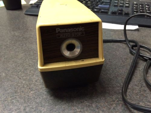 Vintage Panasonic KP-100 Electric Pencil Sharpener Auto Stop Works Japan