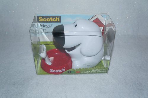 Scotch Magic Tape Dispenser &amp; Roll of Tape -Dog