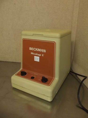 VWR Scientific BECKMAN MICROFUGE E &amp; Rotor Centrifuge Works Great! AH19