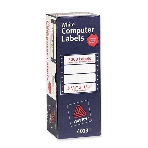 Avery continuous form computer labels -3.5&#034;w x0.94&#034;,4.25&#034;l- 5000/box for sale