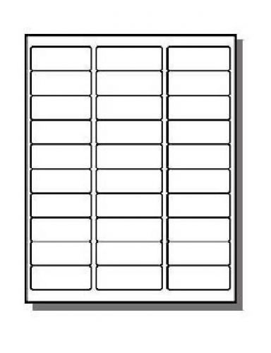 3,000 Labels - 30 1&#034; x 2-9/16&#034; Labels per Sheet - Stickers Ship Packaging