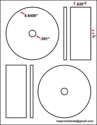 200  CD/DVD LABELS MATTE LASER MEMOREX COMPATIBLE FAST  SHIPPING!