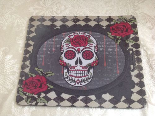 1 vintage floral sugar skull day of the dead mouse mat  pad /home/gift/decor/ for sale