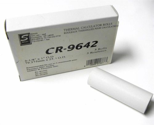 BRAND NEW THERMAL CALCULATOR ROLLS 3-1/8&#034; X 1&#034; OD  MODEL CR-9642 (BOX OF 5)