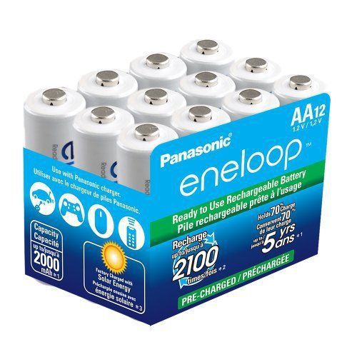 PANASONIC BATTERY BK-3MCCA12SA 12PK ENELOOP AA SHRINK BRICK