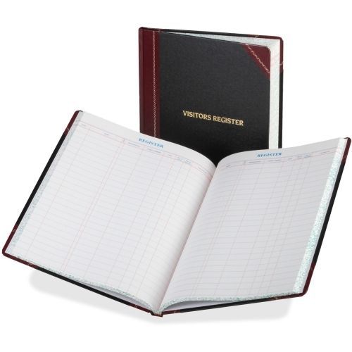 Boorum Visitor&#039;s Register Book -150 Sheet(s)- 14.12&#034; x 10.87&#034; Sheet Size