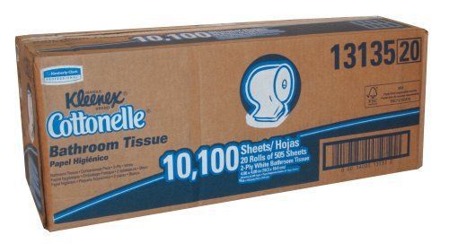 Kleenex Cottonelle Bathroom Tissue - 2 Ply - 505 Sheets/roll - 20 / (kim13135)
