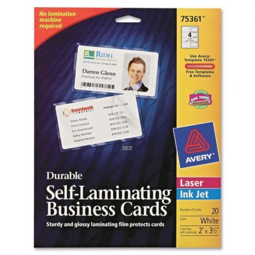 Avery self-laminating business cards  - ave75361 for sale