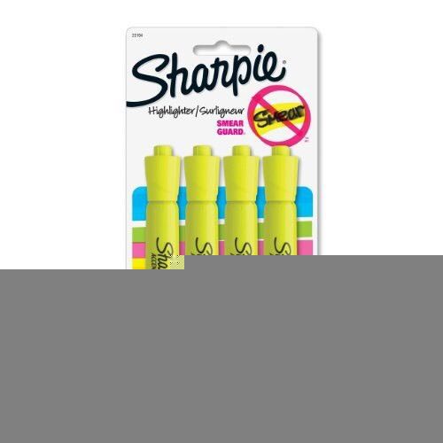 Sharpie accent tank-style highlighters, fluorescent yellow, 3 packs (total: 12) for sale