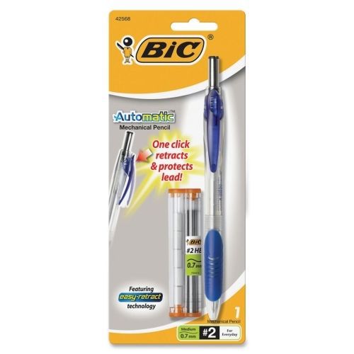Bic automatic mechanical pencil - #2 - 0.7 mm- transparent blue - 1 pk for sale