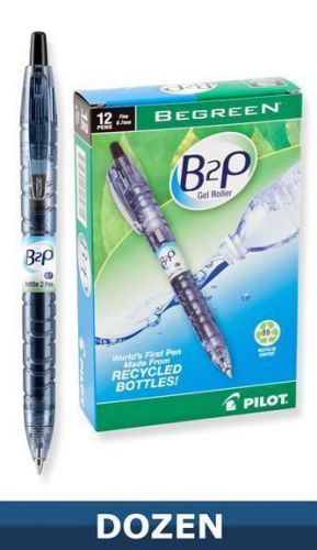 12 Pilot BeGreen B2P Rollerball Gel Pen Fine Black31600