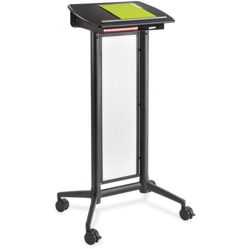 SAF8912BL Impromptu Lectern, 26-1/2&#034;x18-3/4&#034;x46-1/2&#034;, Black