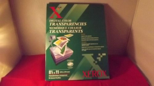 NEW XEROX Digital Color Transparencies 8 1/2 x 11 - 250 Sheets Clear 3R5765