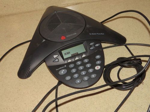 ^^ POLYCOM SOUNDSTATION 2 CONFERENCE PHONE -  w/ WALL MODULE - (VI3)